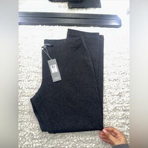 Eileen Fisher Milano Viscose Knit Slim Ankle Pants Heather Dark Gray, Size PTMed